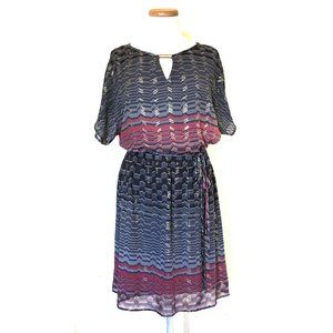 Luxology Cocom Mini Aztec Shift Dress M